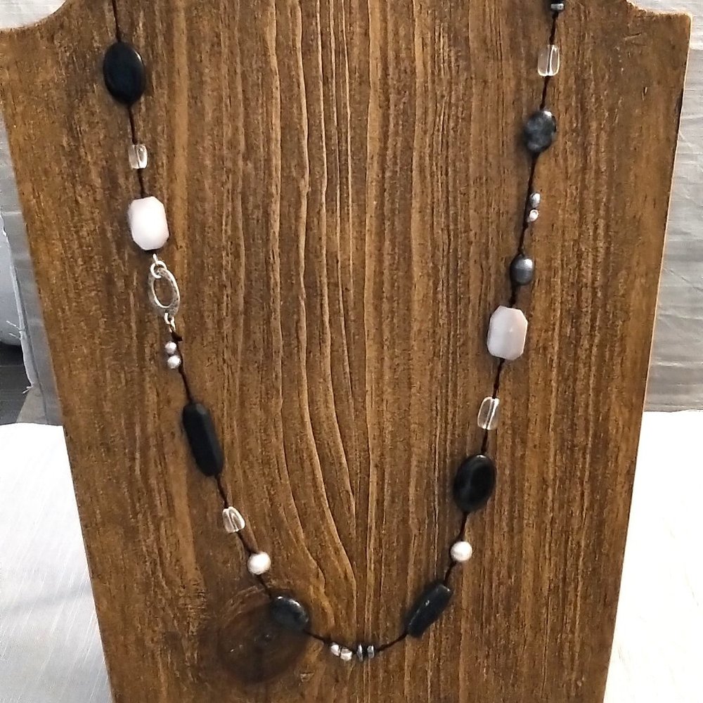 Silpada Pearl and Stone Necklace
